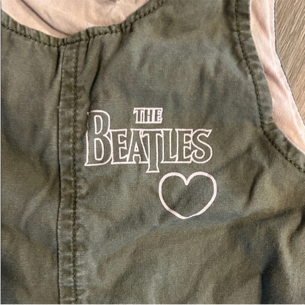 Junk Food Clothing The‎ Beatles Olive Green Kids Overalls Size 2T